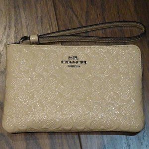 LAST CHANCE! MAKE AN OFFER!! COACH Wristlet, Beige - NEVER USED STILL IN BOX